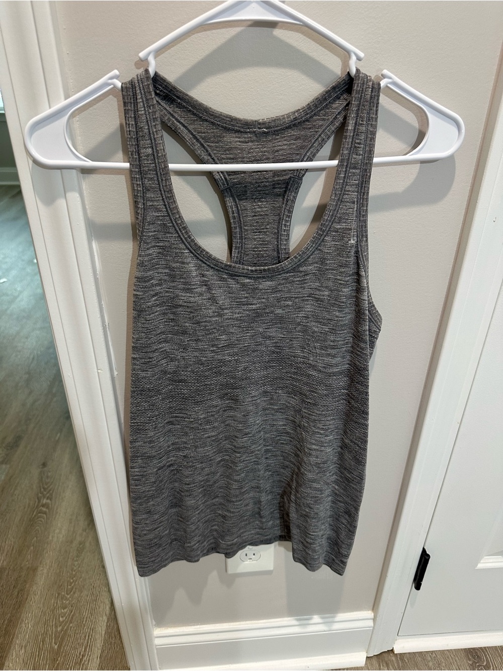 lululemon athletica Heathered Charcoal Racerback Tank